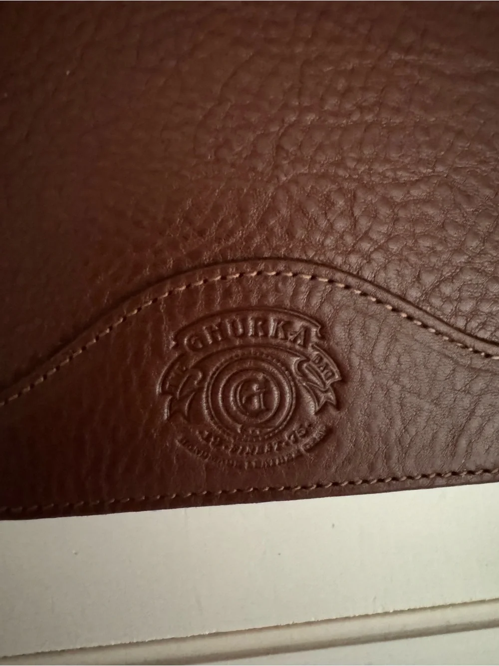 Ghurka International Wallet No. 105- Vintage Chestnut Leather